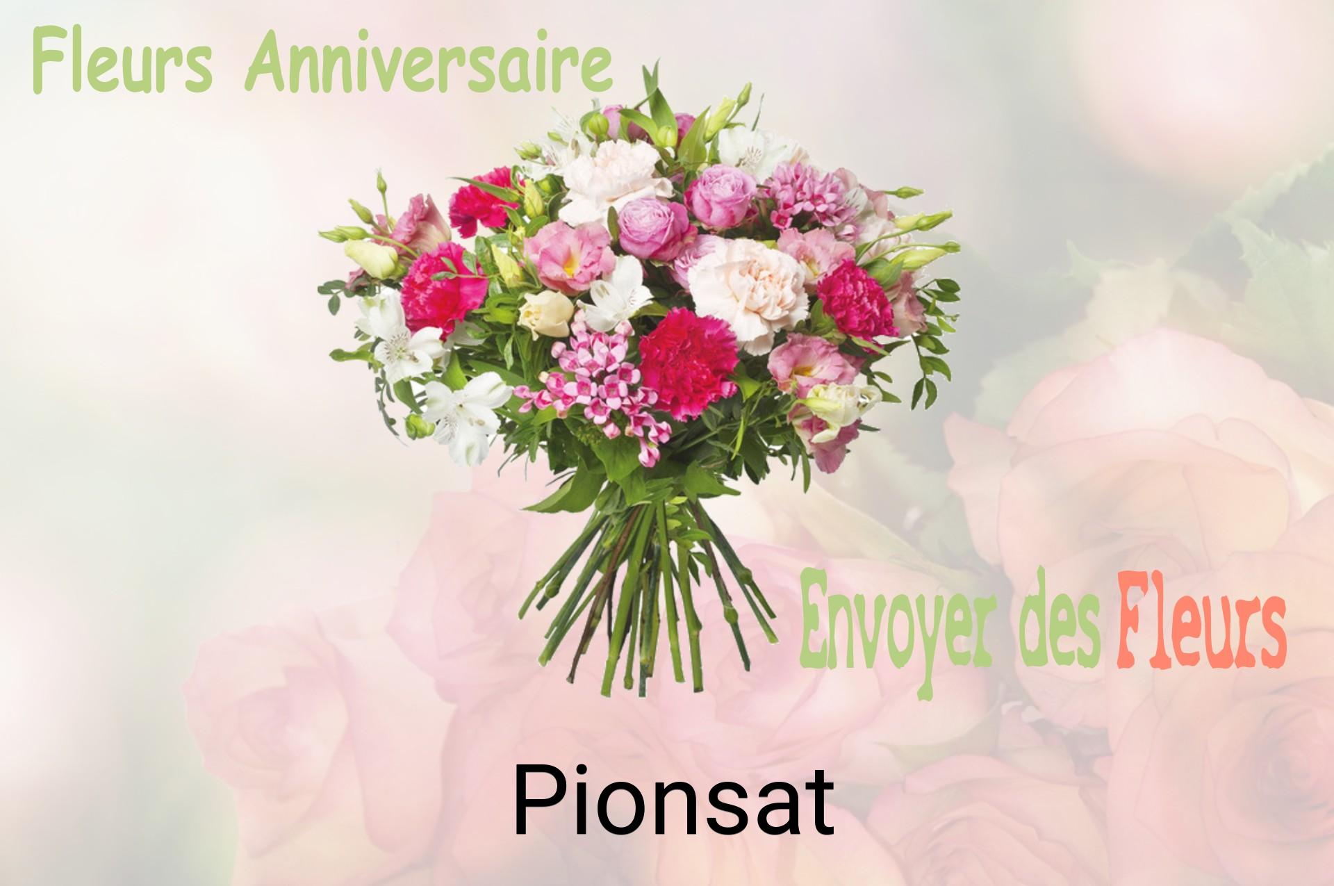 Bouquet de fleurs d’anniversaire livré à Pionsat